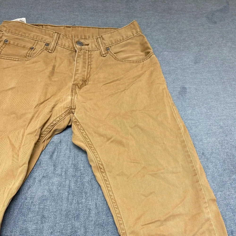 Levi's 514 Jeans Men 29x30 Brown Soft Washed Twill Comfort Everyday Straight Leg